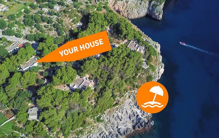 Casa vacanza per 8 persone, con Giardino a Castro (Lecce)