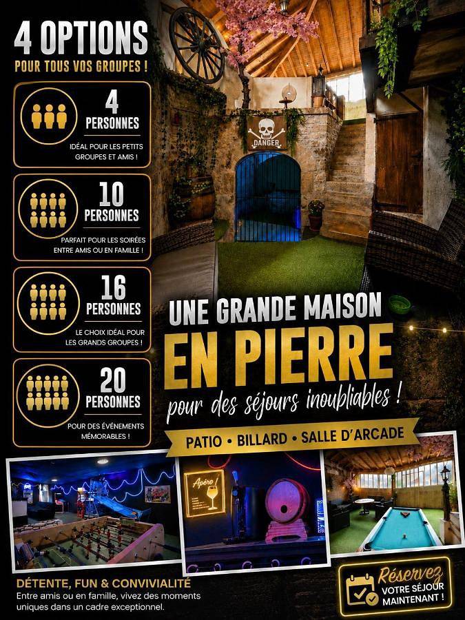 Maison de vacances pour 16 personnes, avec Terrasse