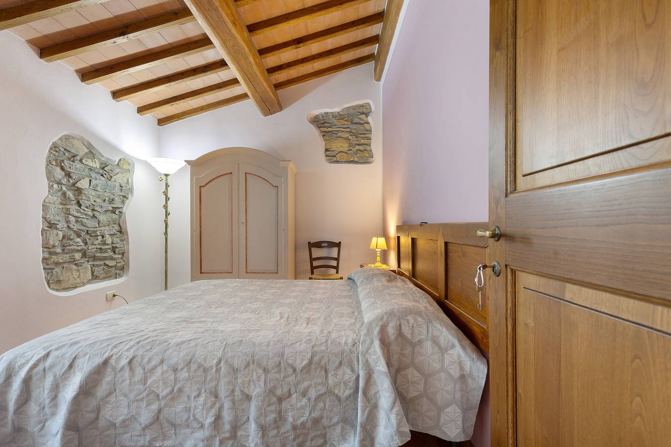 Zimmer 'Rosa I Cipressi' mit Gemeinschaftsgarten, Wlan und Klimaanlage in Pontassieve, Chianti