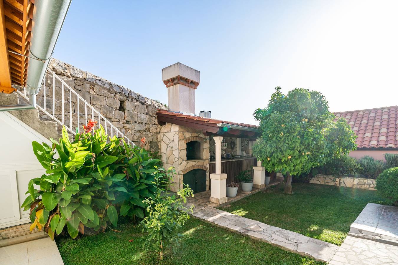 Casa vacanza per 8 persone con giardino in Ragusa Vecchia, Dubrovnik-Neretva