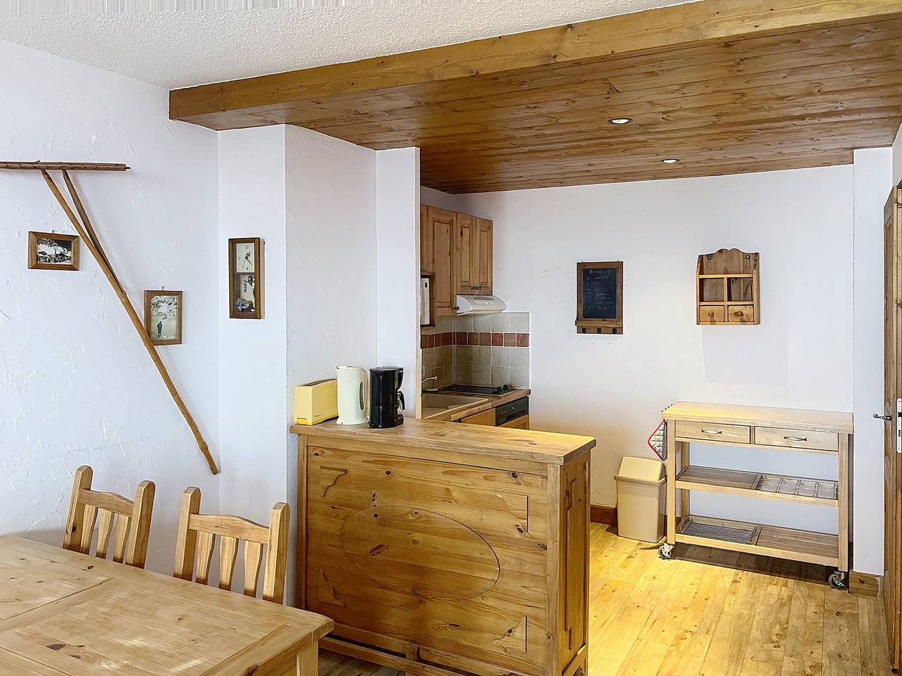 Apartamento entero, Apartamento luminoso en el centro con balcón, 4 pers in La Rosière, Montvalezan