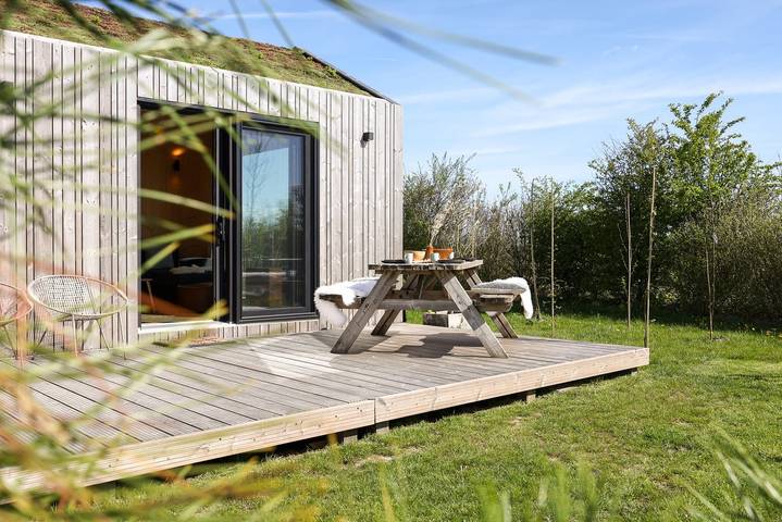 Blockhütte für 2 Personen, mit Garten und Pool