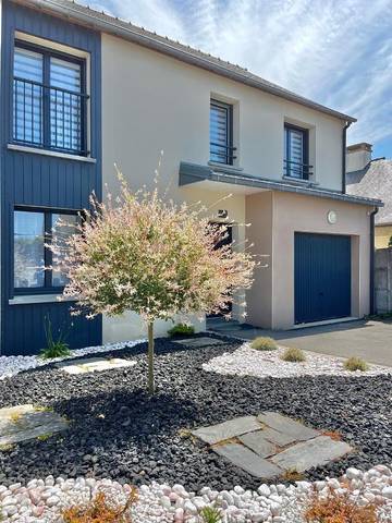 Gîte pour 8 personnes, avec jardin et vue dans Plage Longchamp