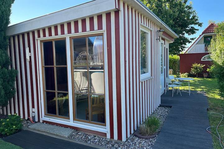 Bungalow für 3 Personen, mit Garten