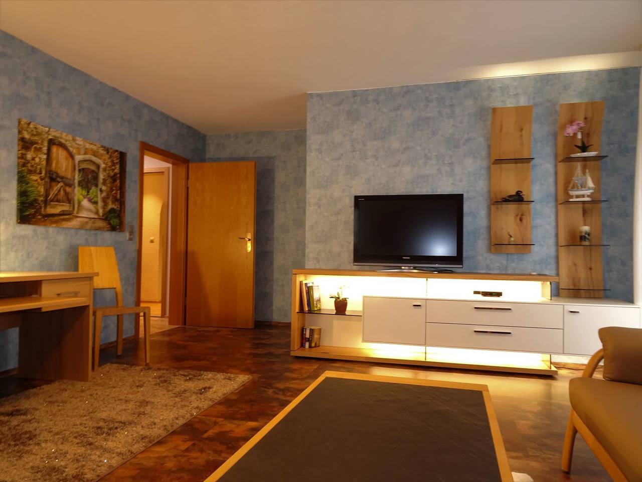 Ganze Wohnung, Ferienwohnung 'Mühlengrün' mit Bergblick, Balkon und Wi-Fi in Oberwolfach, Kinzigtal