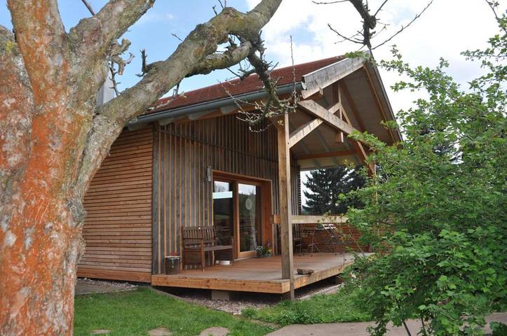 Ferienwohnung für 4 Personen, mit Terrasse und Garten sowie Ausblick