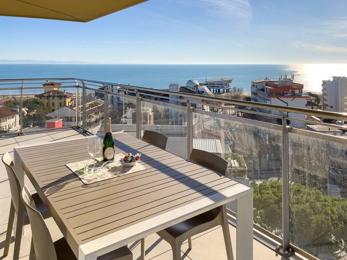 Loft per 7 persone, con balcone/terrazza e vista oceano nonché panorama, con animali domestici a Lignano Sabbiadoro