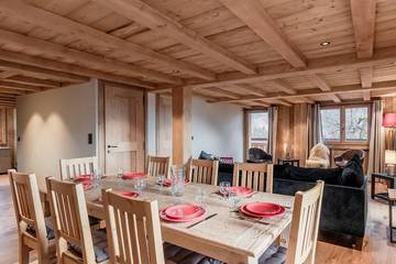 Gîte pour 10 personnes, avec balcon dans Saint-Nicolas-de-Véroce