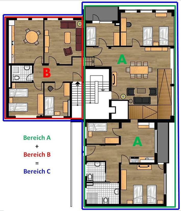 Ferienhaus für 7 Personen, mit Balkon in Niedersachsen - 3