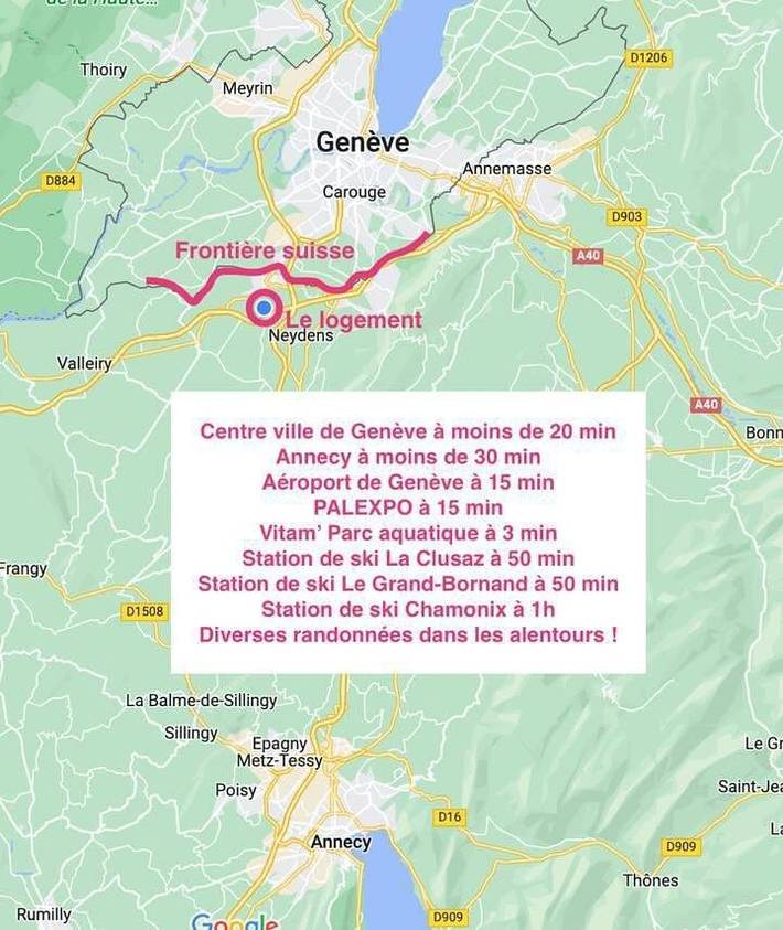 Gîte pour 4 personnes, avec terrasse à Saint-Julien-en-Genevois - 2