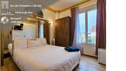 Gîte pour 2 personnes, avec vue ainsi que terrasse et jardin à Épinay-sur-Seine