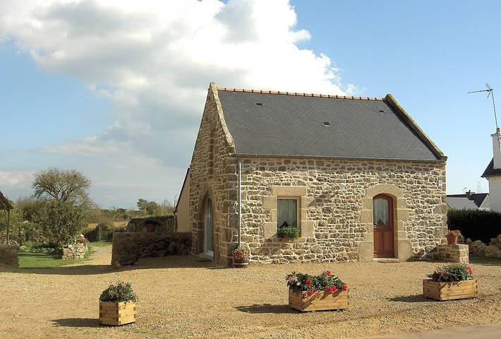 Gîte pour 3 personnes, avec Terrasse ainsi que Jardin et Vue à Plouharnel
