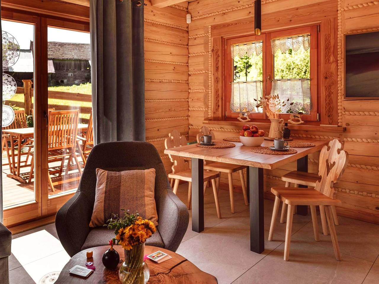 Ferienhaus mit privatem Whirlpool in Stecówka in Istebna, Karpaten (Polen)