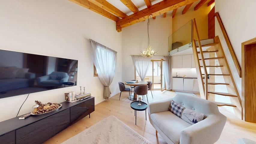 Ferienwohnung für 4 Personen, mit Balkon und Ausblick in Sils im Engadin/Segl - 3