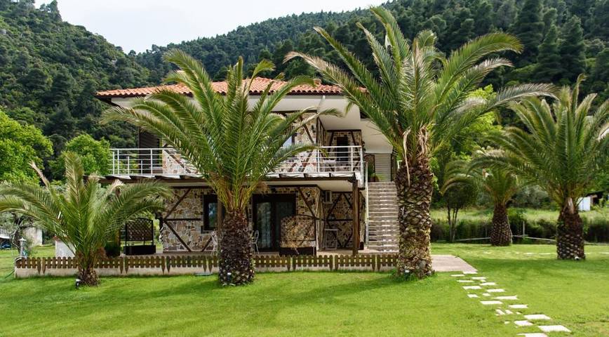 Ferienwohnung für 4 Personen, mit Pool und Ausblick sowie Garten in Chalkidiki - 2