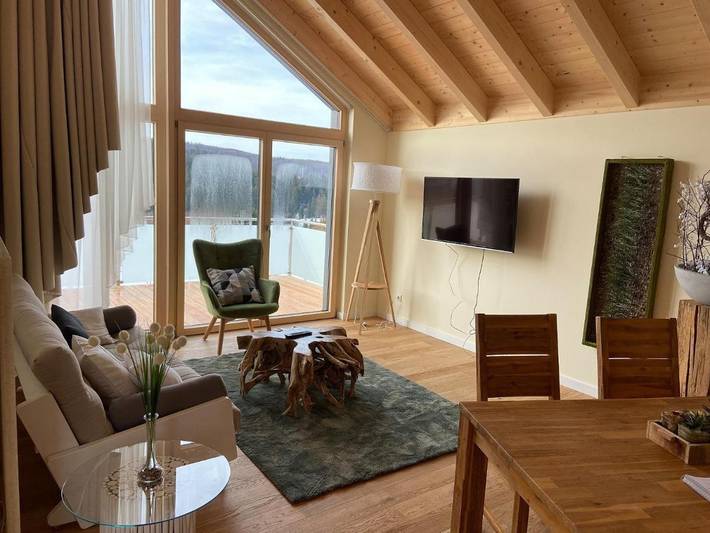 Chalet für 2 Personen, mit Ausblick und Terrasse sowie Sauna, mit Haustier in Bayern - 3