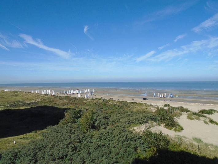 Ferienwohnung für 5 Personen, mit Balkon und Terrasse sowie Ausblick in De Panne