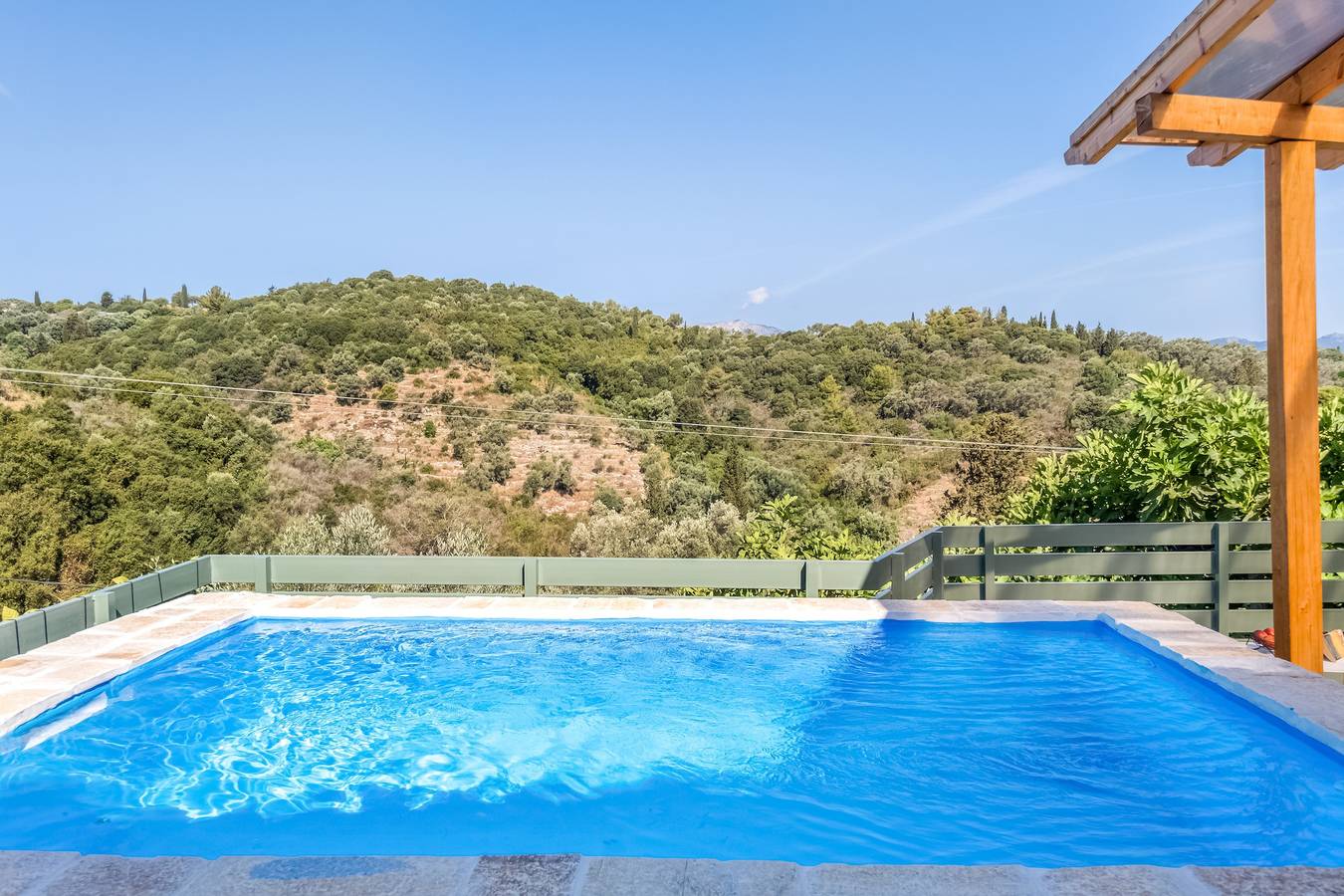 Villa "Μyrtali" with Sea View, 2 Private Terraces & Wi-Fi in Katomeri, Meganisi