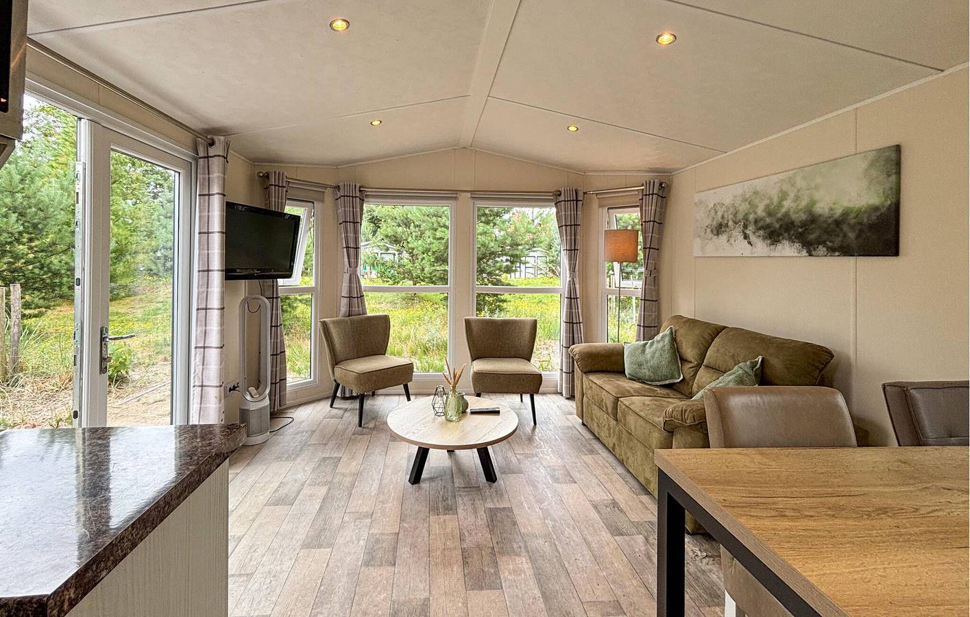 Wohnwagen für 4 Personen mit Terrasse in Veluwe