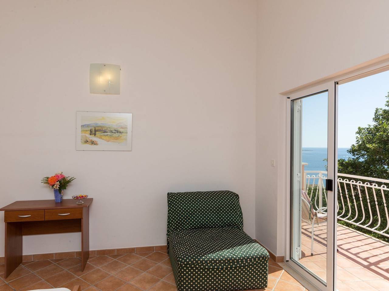 Ganze Wohnung, Villa Dubravka - Superior Studio Apartment with Balcony and Sea View (Apartman 3) in Plat, Dubrovnik-Neretva