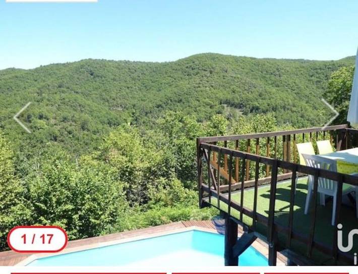 Location de vacances pour 7 personnes, avec terrasse et jardin ainsi que piscine et vue à Le Vigan - 2