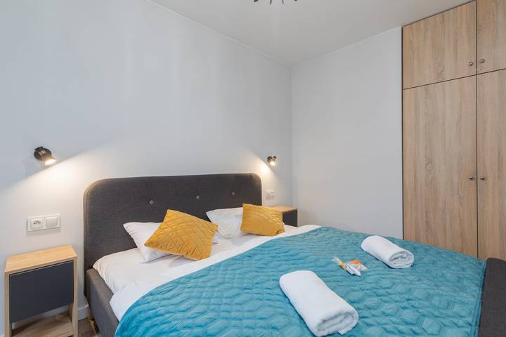 Ganze Wohnung, Comfortable Apartment with Terrace | Close to the Beach, Parking in Darłówko, Darłowo
