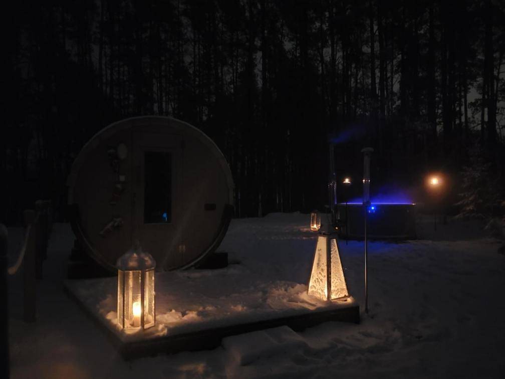 Agro Breza dom z kominkiem 80 metrów od jeziora - sauna, balia ogrodowa in Bory Tucholskie