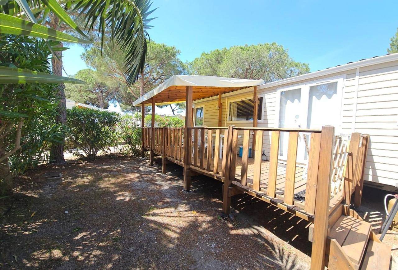 Mobil-home climatisé, tout confort, 3 ch, 6 pers, sans vis à vis, dans camping 4 étoiles à La Presqu'ile du Barcares in Le Barcarès, Côte d'Améthyste