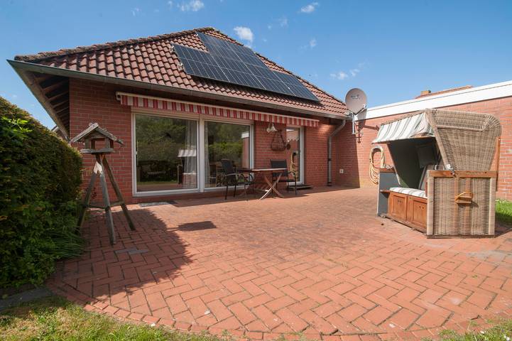 Bungalow für 4 Personen, mit Terrasse und Garten