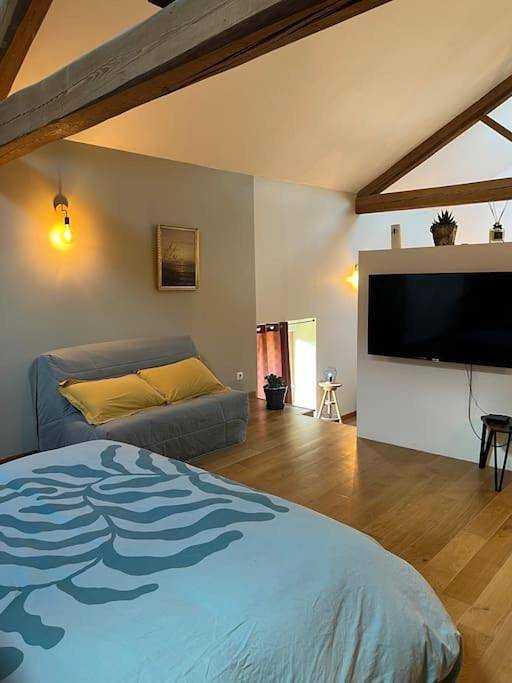 Gîte pour 5 personnes, avec jardin et vue, animaux acceptés dans Reventin-Vaugris - 3