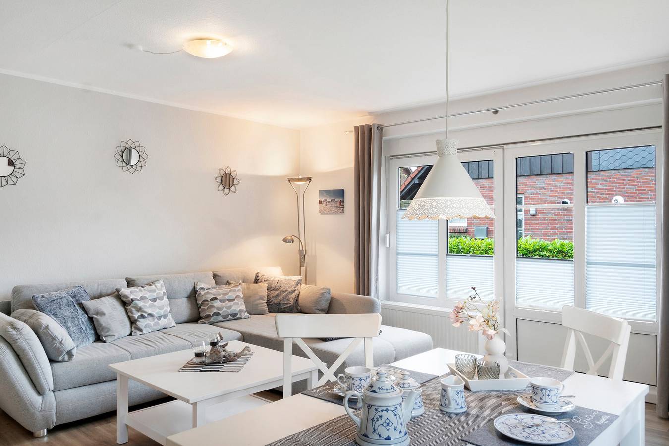 Ganze Wohnung, Apartment 'Fewo Wittesand' mit gemeinsamer Terrasse, Gemeinschaftsgarten und Wlan in Hooksiel, Wangerland