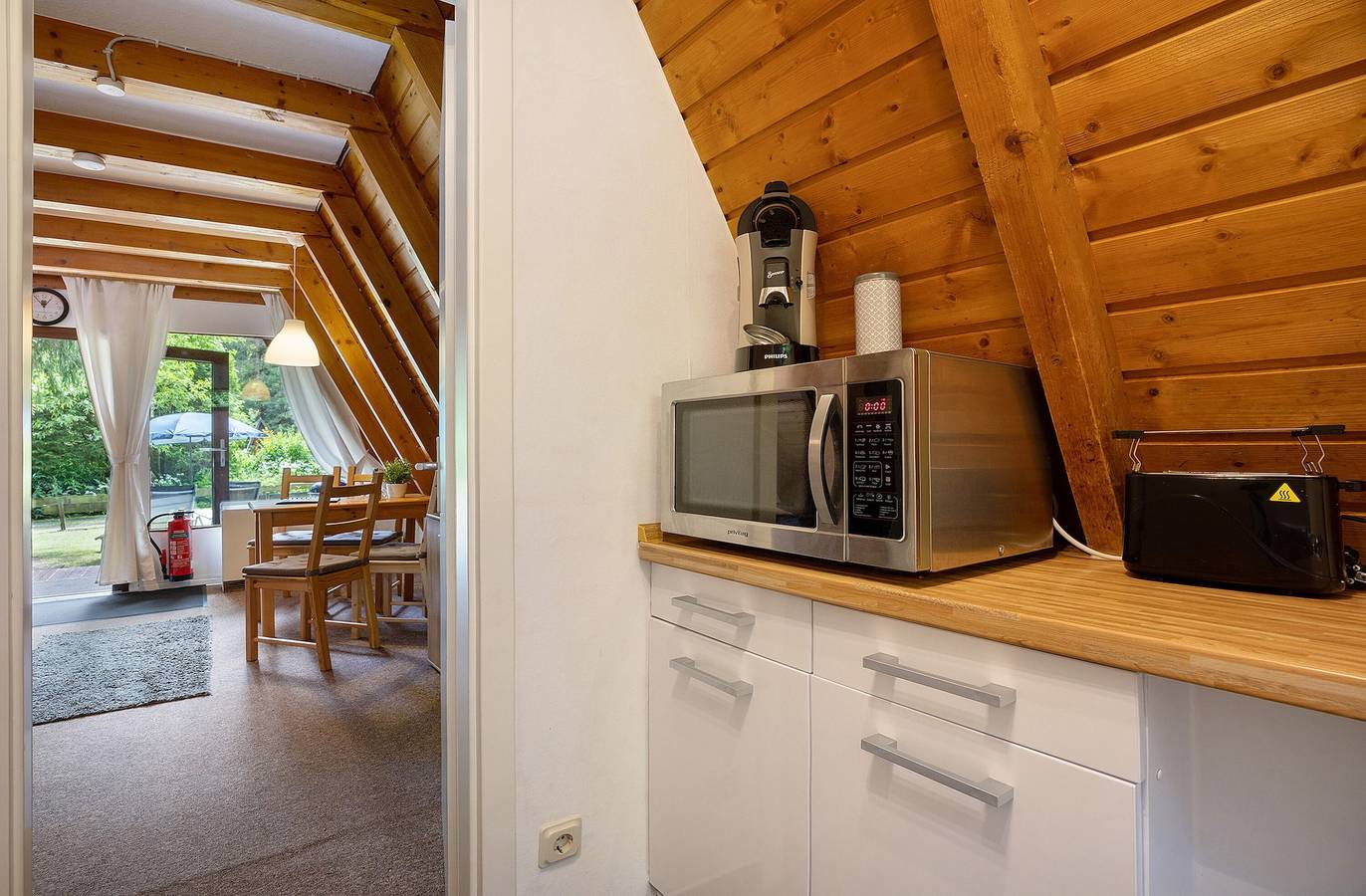 Vakantiehuis 'Ferienhäuser Am Waldschlößchen' met uitzicht op de bergen, een eigen terras, foto 12