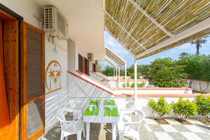Appart’hôtel pour 3 personnes, avec Balcon ainsi que Jardin et Vue