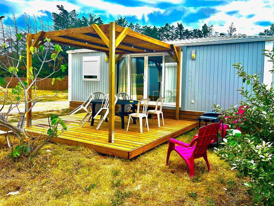 Camping La Garenne - Mobilhome 6 personas - Mobil-home Siréne Spa 2 Ch climatización+Plancha in Néfiach, Region de Perpignan