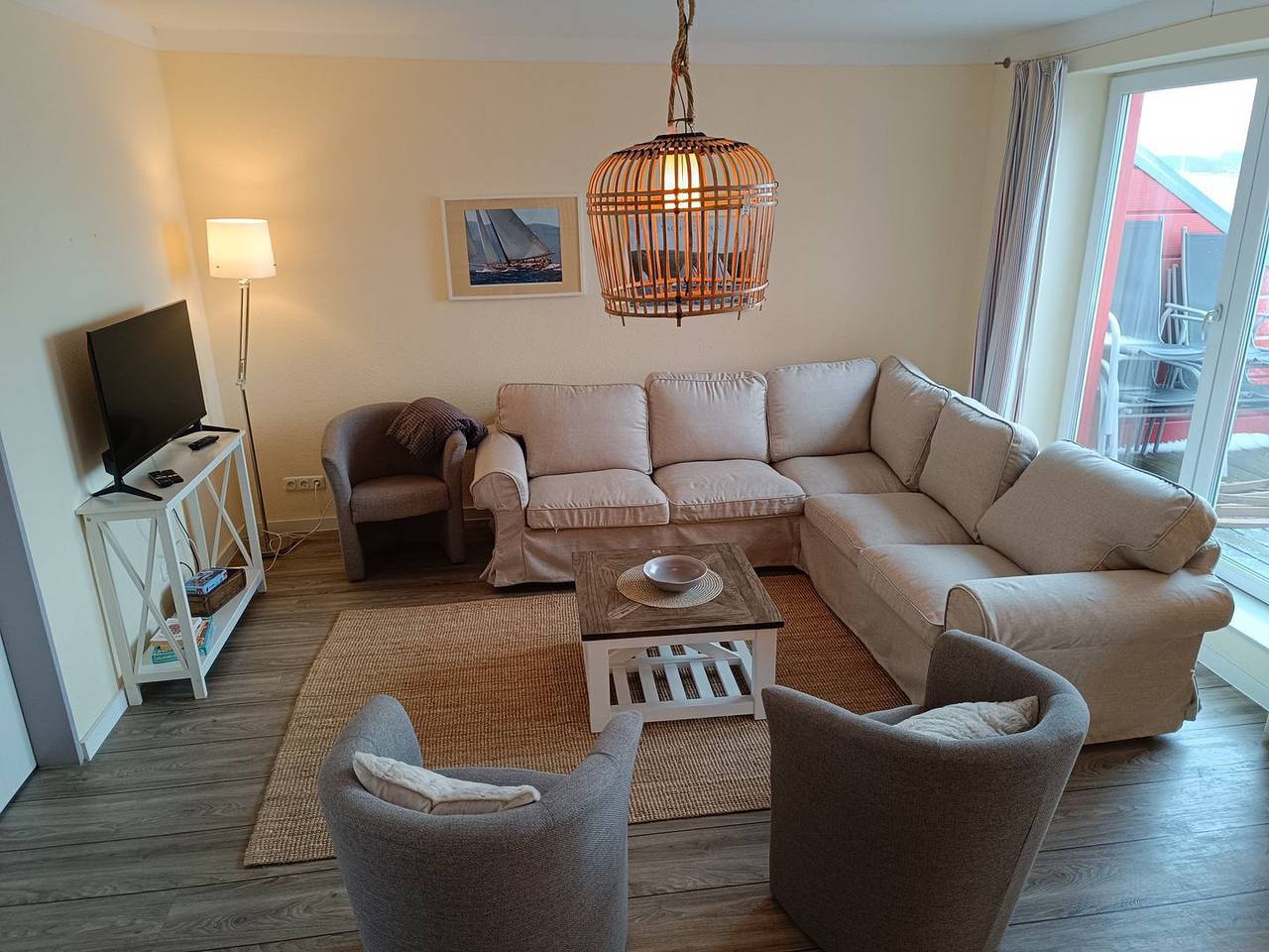 Ganze Wohnung, Apartment am Rundsteg 15 mit außergewöhnlichem Seeblick in direkter Strandnähe in Ostfehmarn, Fehmarn