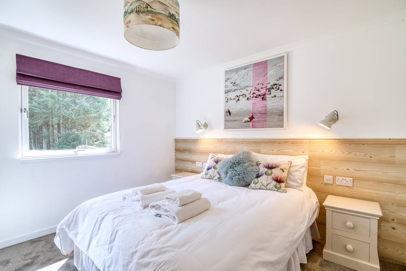 Chalet für 6 Personen mit Balkon in Stirling und Umgebung