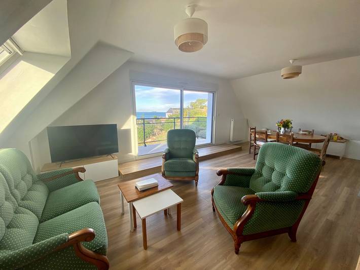 Gîte pour 2 personnes, avec balcon et vue dans Plage de Trestel - 3