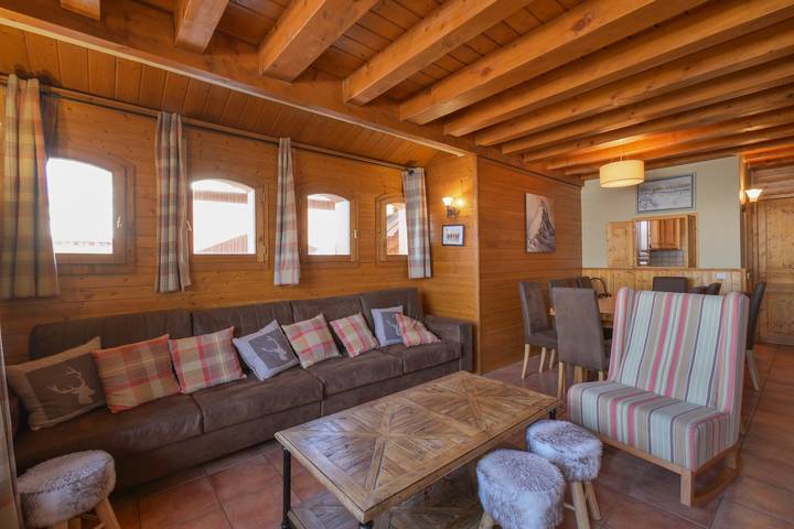 Gîte pour 10 personnes, avec jacuzzi ainsi que sauna et balcon, animaux acceptés dans Belle Plagne - 3
