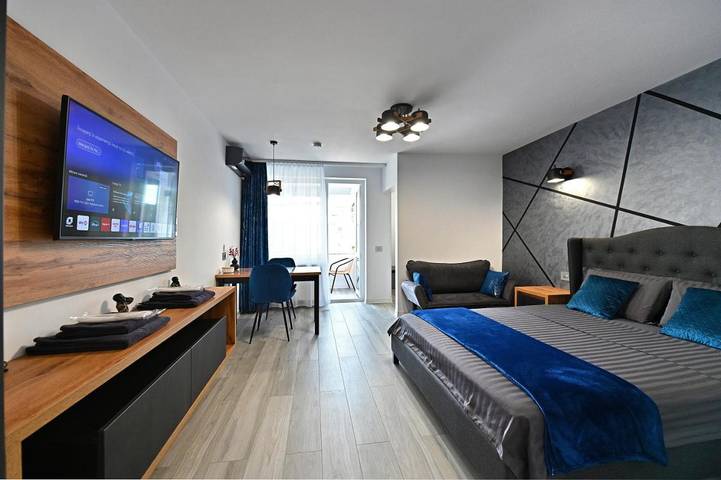 Appartement de vacances pour 3 personnes, avec Balcon ainsi que Terrasse et Vue