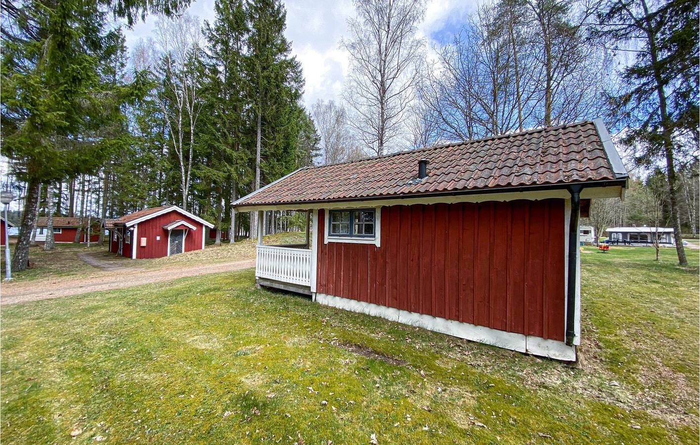 Ferienhaus für 4 Personen mit Seeblick in Hylte, Halland