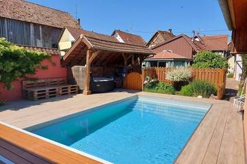 Chambre d’hôte pour 4 personnes, avec jardin à Valff
