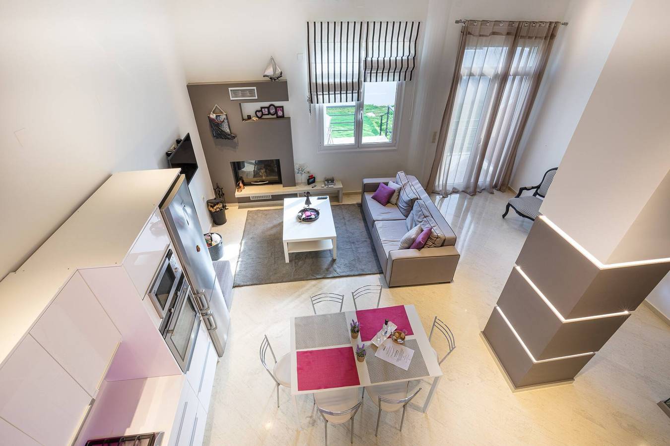 Geheel appartement, Vakantieappartement voor 8 personen met balkon/terras in Gouves, Iraklio-Heraklion en omgeving