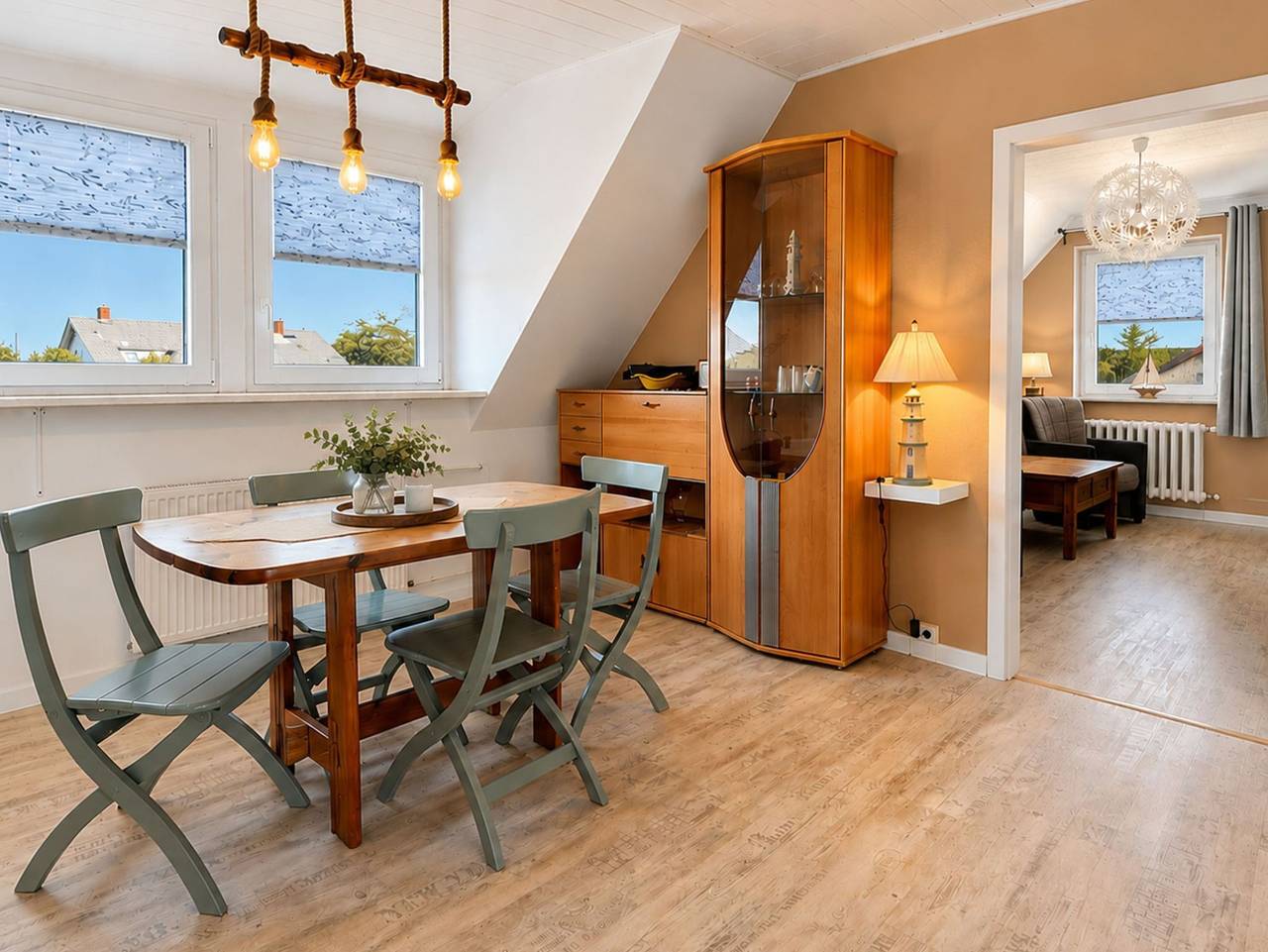 Ganze Ferienwohnung, W3 Ferienhaus Ankerplatz in Börgerende - W3(3): Möwennest 2-Raum Fewo (rechts, 30m², 2 Pers.) Og in Börgerende, Börgerende-Rethwisch