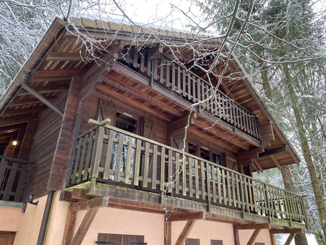 Chalet in La Bresse mit Bergblick in La Bresse, Regionaler Naturpark Belchen der Vogesen