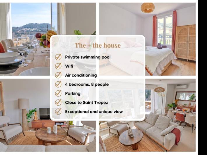 Location de vacances pour 8 personnes, avec jardin et piscine, adapté aux familles à La Garde-Freinet - 2