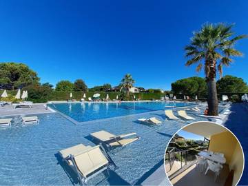 Ferienwohnung für 6 Personen, mit Terrasse und Garten sowie Pool, mit Haustier in Colà