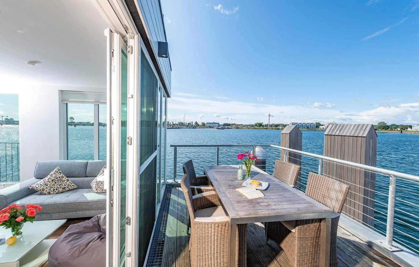 Apartment mit Meerblick, Terrasse und Parkplatz in Olpenitz, Kappeln