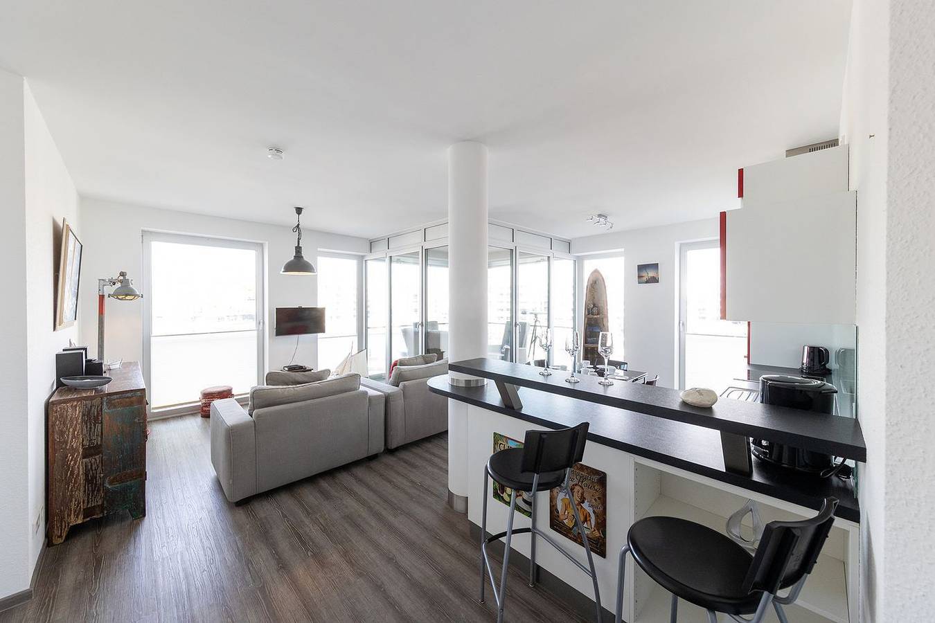 Ganze Wohnung, Ferienwohnung Hafenblick. Elegant und modern, in Bremerhaven-Mitte, Bremerhaven