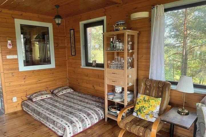 Gemütliche Hütte mit Kamin in Podlasie in Podlachien