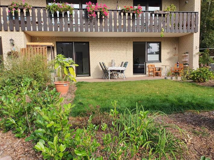 Ferienwohnung für 3 Personen, mit Terrasse und Garten sowie Ausblick in Nahrendorf